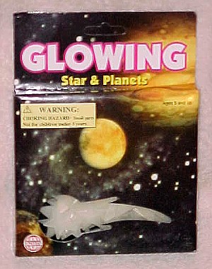 Glow in Dark OUTER SPACE Glowing Planets & Stars A  