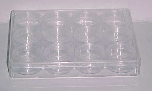 Jewelry Bead Parts 12   1 SCREW TOP Jars Storage Case  